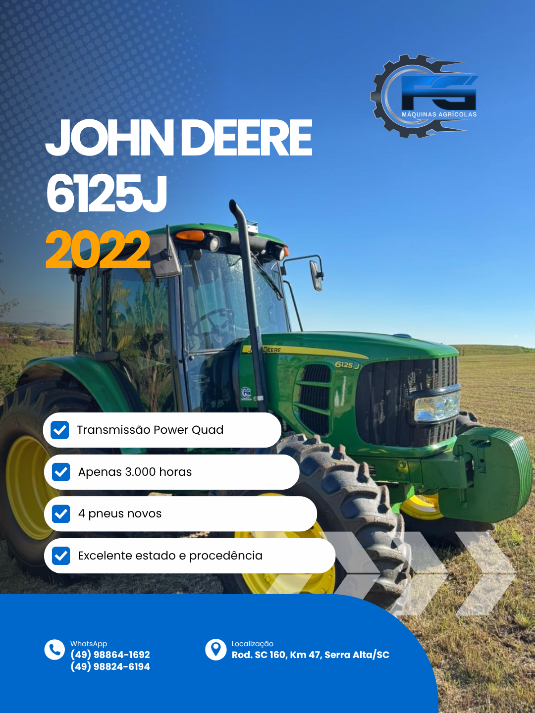 John Deere 6125J