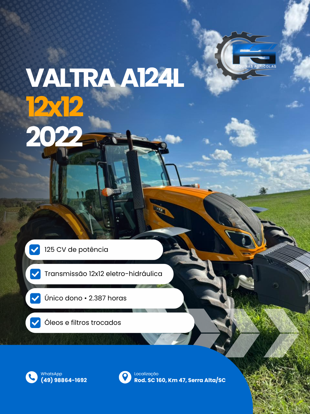 VALTRA A124L 2022