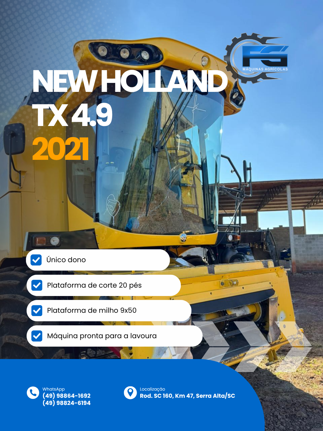 NEW HOLLAND TX 4.9 2021